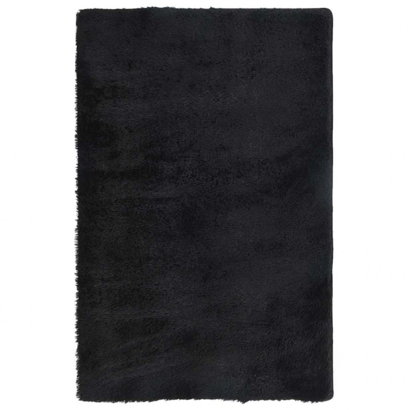 Dywan shaggy z długim włosiem, NAVARRA, czarny, 130x200 cm