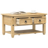 Stolik kawowy z szufladami Corona, 85x50x45 cm, drewno sosnowe