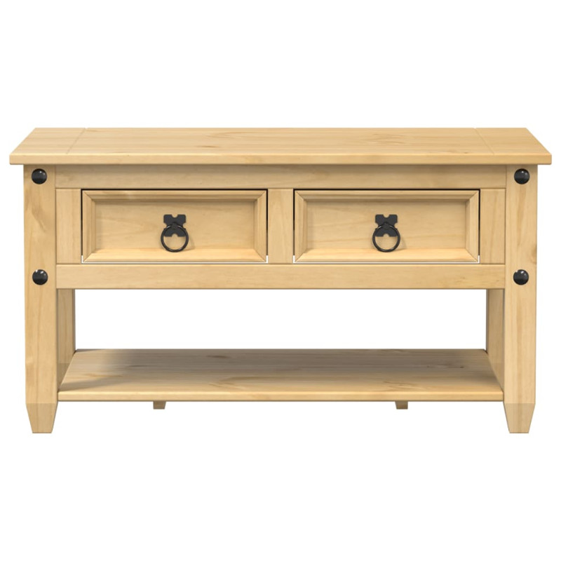 Stolik kawowy z szufladami Corona, 85x50x45 cm, drewno sosnowe