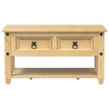 Stolik kawowy z szufladami Corona, 85x50x45 cm, drewno sosnowe