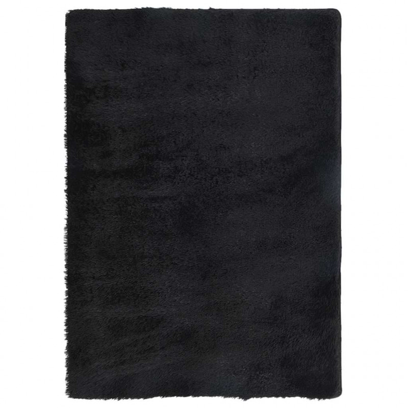 Dywan shaggy z długim włosiem, NAVARRA, czarny, 160x230 cm