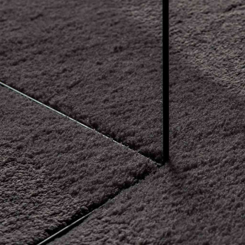 Dywany pokojowe HUARTE Antracyt 140 x 200 cm Poliester