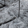 Dywan shaggy z długim włosiem, NAVARRA, jasnoszary, 240x340 cm