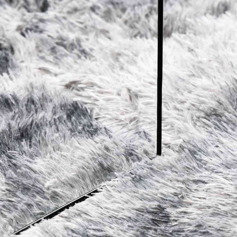 Dywan shaggy z długim włosiem, NAVARRA, srebrnoszary, 240x340cm