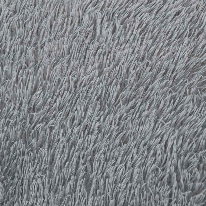 Dywan shaggy z długim włosiem, NAVARRA, jasnoszary, 120x120 cm
