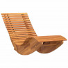Leżak 2-osoba 2 pcs Brązowy 154 x 60 x 74 cm Lite Drewno Akacji
