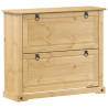 Szafka na buty Corona, 99x32x85 cm, lite drewno sosnowe