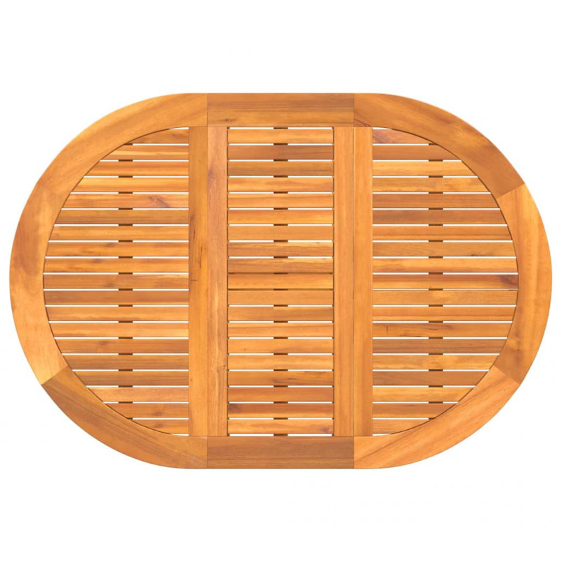 Stół Ogrodowy 5 pcs Brązowy Lite Drewno Akacji