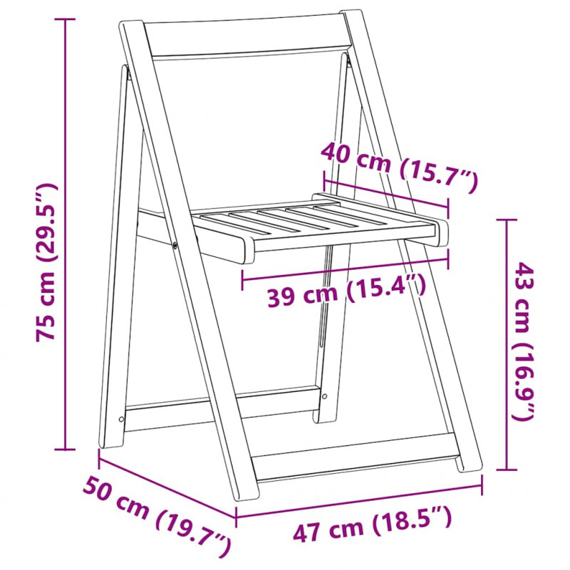 Stół Ogrodowy 5 pcs Brązowy Lite Drewno Akacji