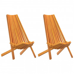 Krzesło 2 pcs Brązowy 69 x 56 x 84 cm Lite Drewno Akacji