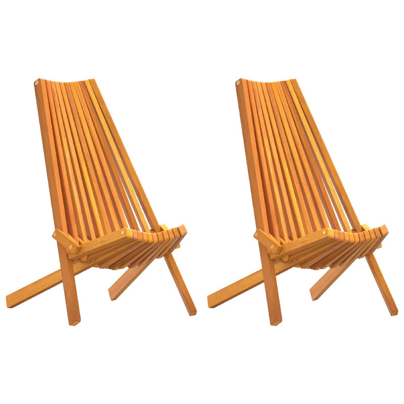 Krzesło 2 pcs Brązowy 69 x 56 x 84 cm Lite Drewno Akacji