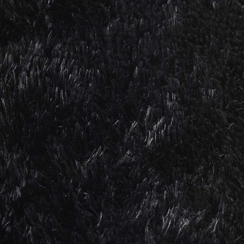 Dywan shaggy z długim włosiem, NAVARRA, czarny, 200x200 cm