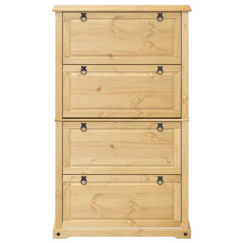 Szafka na buty Corona, 99x32x163,5 cm, lite drewno sosnowe