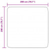 Dywan shaggy z długim włosiem, NAVARRA, srebrnoszary, 200x200cm