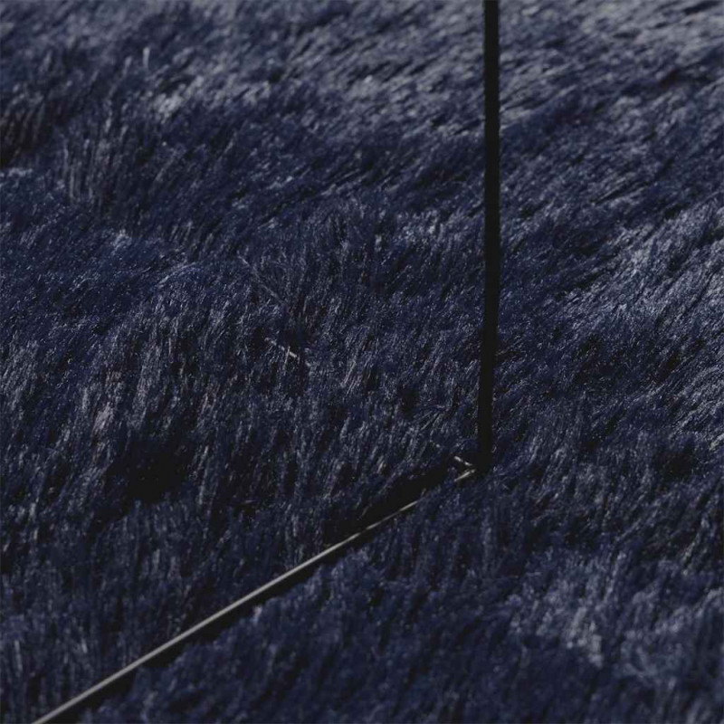 Dywan shaggy z długim włosiem, NAVARRA, granatowy, 240x240 cm