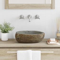 Basin z rzeczonego kamienia (30-37) x (25-30) x 12 cm