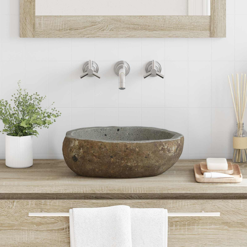 Basin z rzeczonego kamienia (30-37) x (25-30) x 12 cm