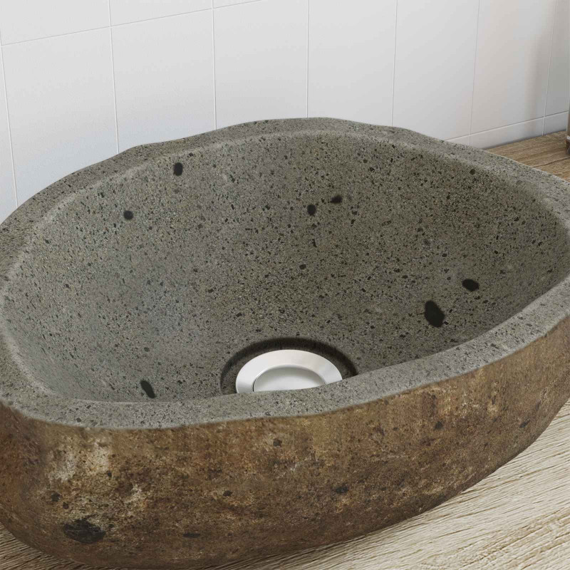 Basin z rzeczonego kamienia (30-37) x (25-30) x 12 cm