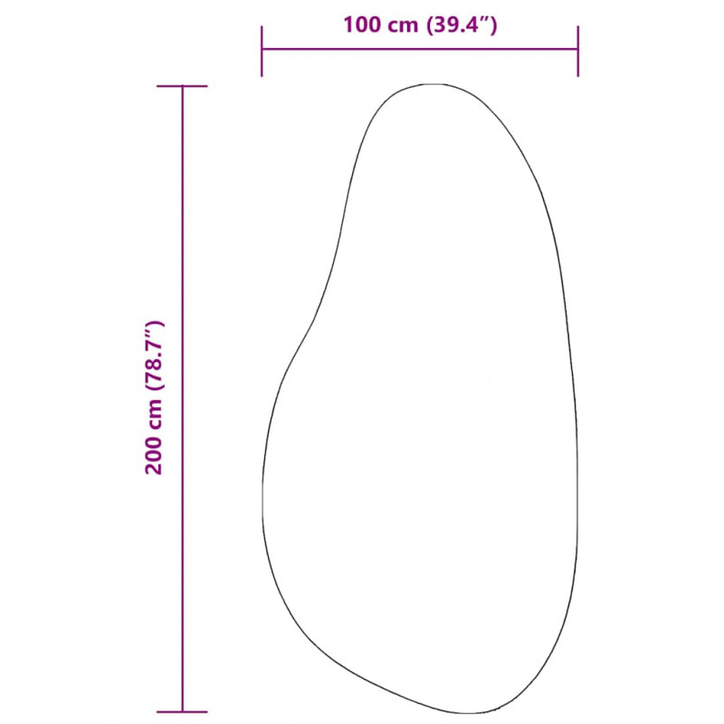 Dywany pokojowe HUARTE Antracyt 100 x 200 cm Poliester