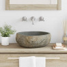 Basin z rzeczonego kamienia Jasnoszary 45 x 35 x 15 cm