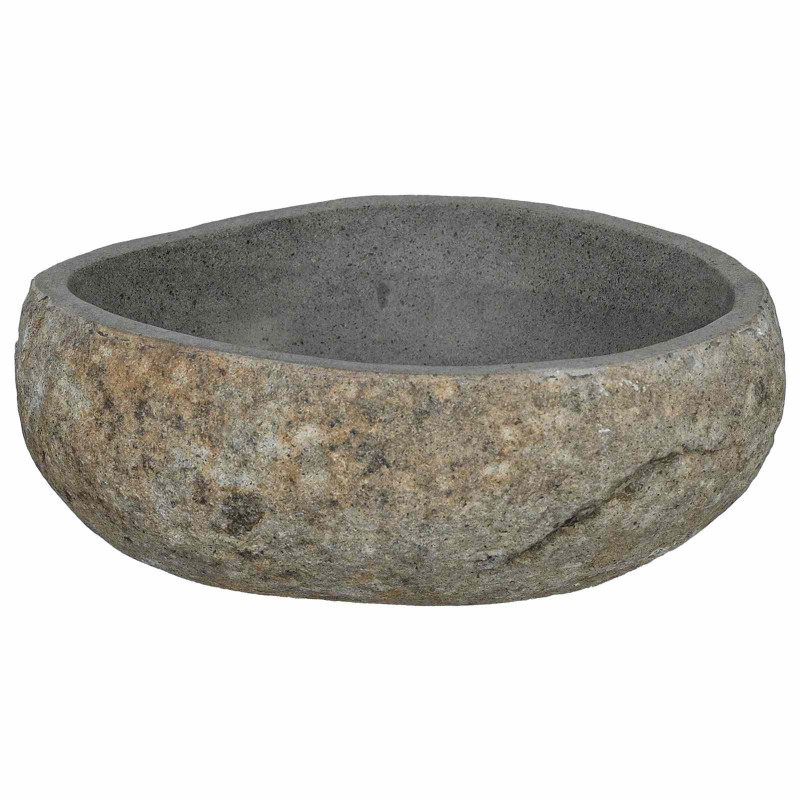 Basin z rzeczonego kamienia Jasnoszary 45 x 35 x 15 cm