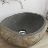 Basin z rzeczonego kamienia Jasnoszary 45 x 35 x 15 cm