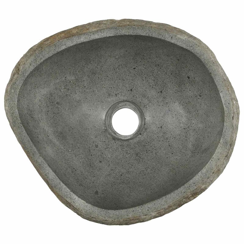 Basin z rzeczonego kamienia Jasnoszary 45 x 35 x 15 cm