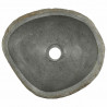 Basin z rzeczonego kamienia Jasnoszary 45 x 35 x 15 cm