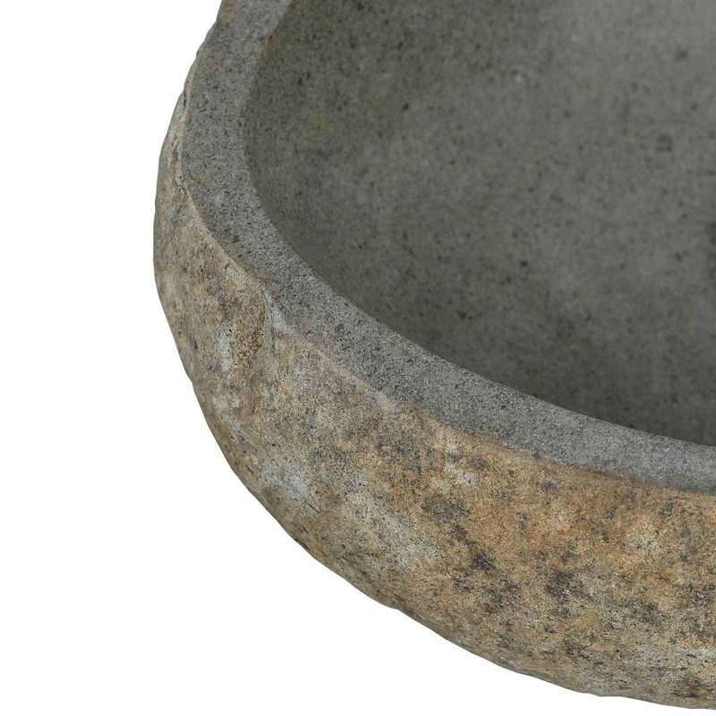 Basin z rzeczonego kamienia Jasnoszary 45 x 35 x 15 cm