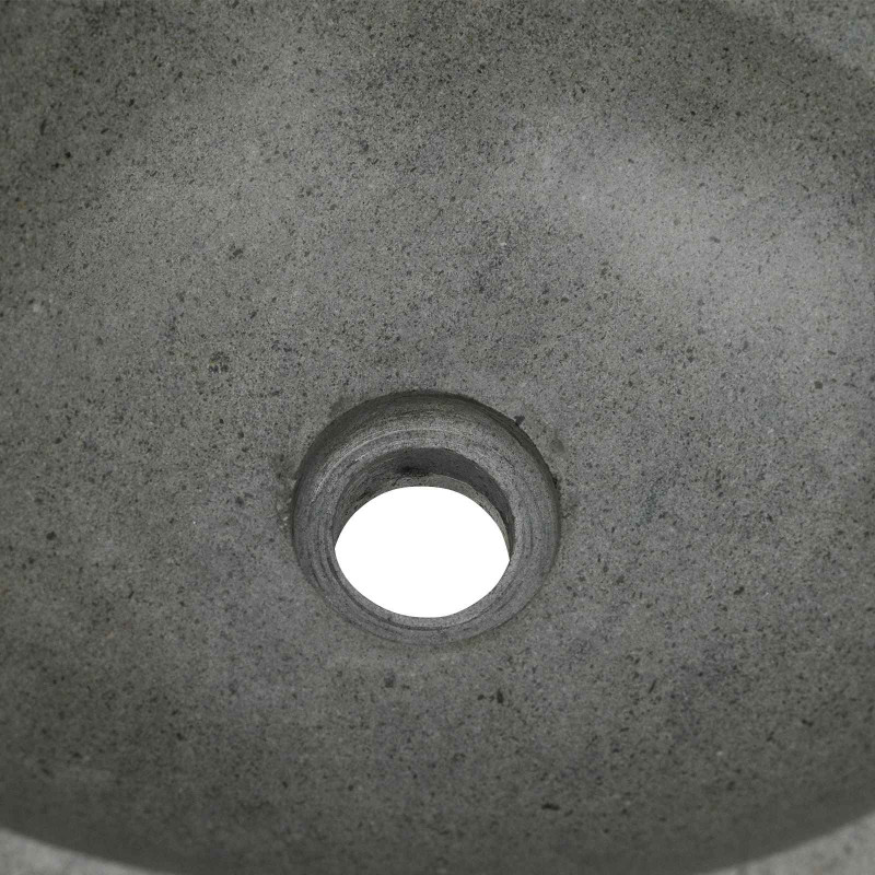 Basin z rzeczonego kamienia Jasnoszary 45 x 35 x 15 cm
