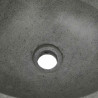 Basin z rzeczonego kamienia Jasnoszary 45 x 35 x 15 cm