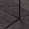 Dywany pokojowe HUARTE Antracyt 140 x 200 cm Poliester