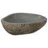 Basin z rzeczonego kamienia Jasnoszary 52 x 40 x 15 cm
