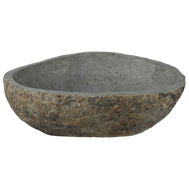 Basin z rzeczonego kamienia Jasnoszary 52 x 40 x 15 cm