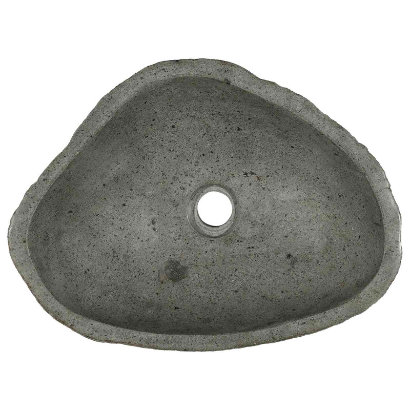 Basin z rzeczonego kamienia Jasnoszary 52 x 40 x 15 cm