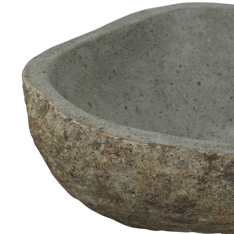 Basin z rzeczonego kamienia Jasnoszary 52 x 40 x 15 cm