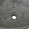 Basin z rzeczonego kamienia Jasnoszary 52 x 40 x 15 cm