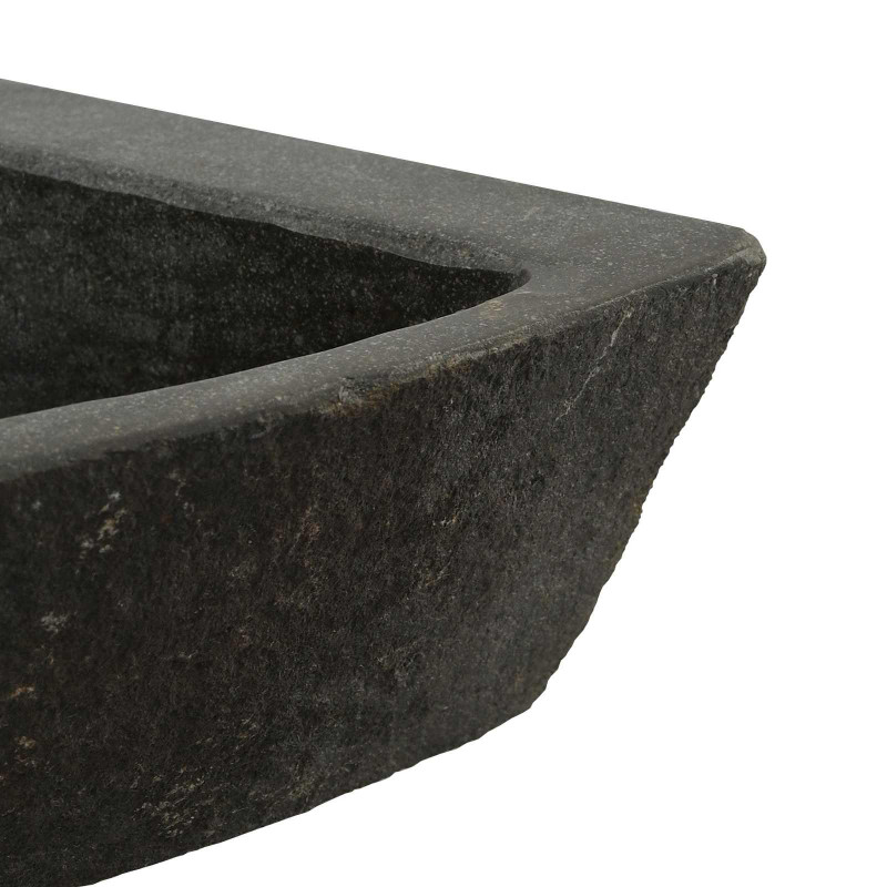 Umywalka Szary (38-45) x (38-45) x 12 cm Kamień rzeczny
