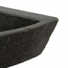 Umywalka Szary (38-45) x (38-45) x 12 cm Kamień rzeczny