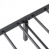 Rama łóżka bez materaca składana czarna 107x203 cm stalowa