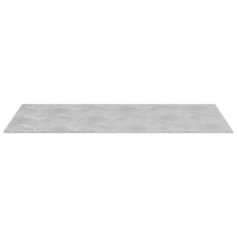 Stopień Prostokątny 2 pcs Srebrny 50 x 25 cm Aluminium