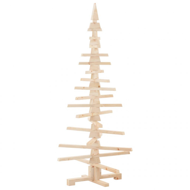 Drewniana choinka do udekorowania, 150 cm, lite drewno sosnowe