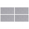 Stopień Prostokątny 4 pcs Srebrny 50 x 25 cm Aluminium