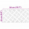 Stopień Prostokątny 4 pcs Srebrny 50 x 25 cm Aluminium
