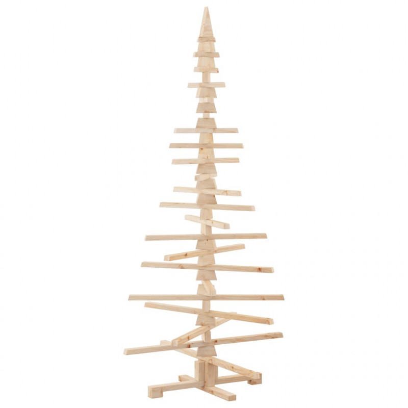Drewniana choinka do udekorowania, 180 cm, lite drewno sosnowe