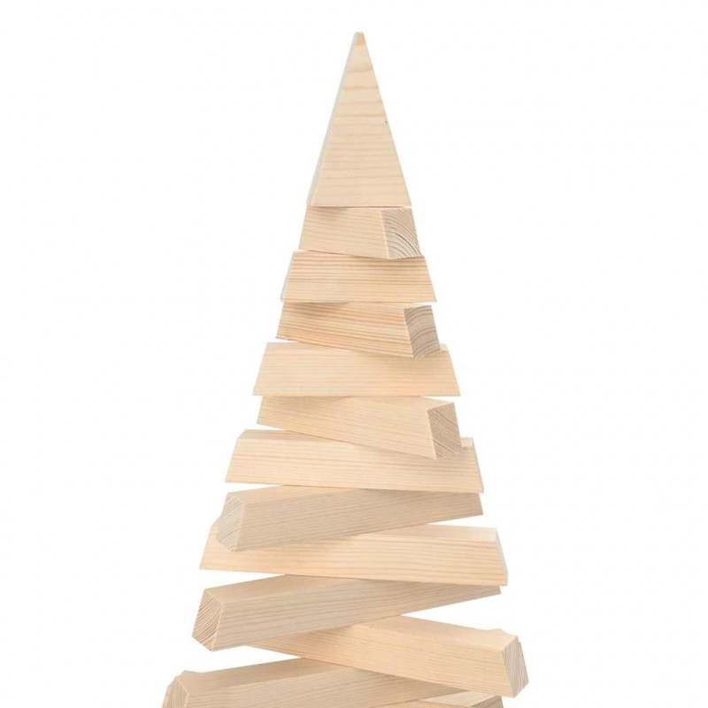 Drewniana choinka do udekorowania, 210 cm, lite drewno sosnowe