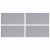 Stopień Prostokątny 4 pcs Srebrny 50 x 25 cm Aluminium