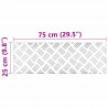 Stopień Prostokątny 2 pcs Srebrny 75 x 25 cm Aluminium