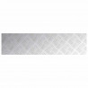 Stopień Prostokątny 2 pcs Srebrny 100 x 25 cm Aluminium