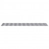 Stopień Prostokątny 2 pcs Srebrny 100 x 25 cm Aluminium